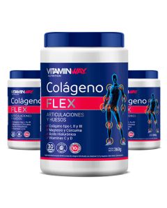 PLAN 90 DÍAS COLÁGENO FLEX ( 3 FRASCOS x360g c/u)