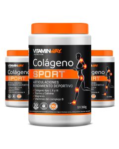 PLAN 90 DÍAS COLÁGENO SPORT ( 3 FRASCOS x360g c/u)